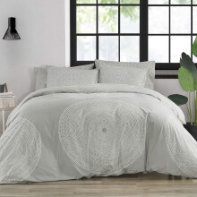 MARIMEKKO - King-pussilakanasetti Sile   t puuvillaiset Percale-vuodevaatteet ja niihin sopivat p      lliset Kevyt kodin sisustus (Fokus Grey King)