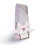 MEG SATILE ORIGINALE E Minky Dot Baby Security Coprite Lovey con loop (argento/rosa) 2