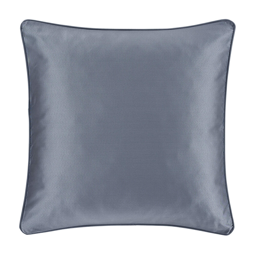 Housse de coussin en satin pelucheux Geraldine Five Queens Court, bleu, 26 x 26 cm