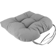 College Covers Everything Comfy Indoor/Outdoor Seat Patio D Cushion 1 Count (Pack of 1) Gray 20 in x 20 in