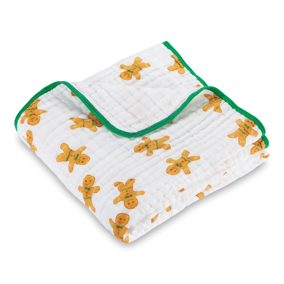 Couverture bébé en mousseline LollyBanks 100 % coton, douce et respirante, pour nouveau-né, 119 x 119 cm, couverture pour tout-petits garçons et