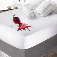 Clara Clark Matchtress Protector Premium Cotton Mattress Terry -Cover - Impermeable suave y transpirable y silencioso colchn queen colchn de 16 pul