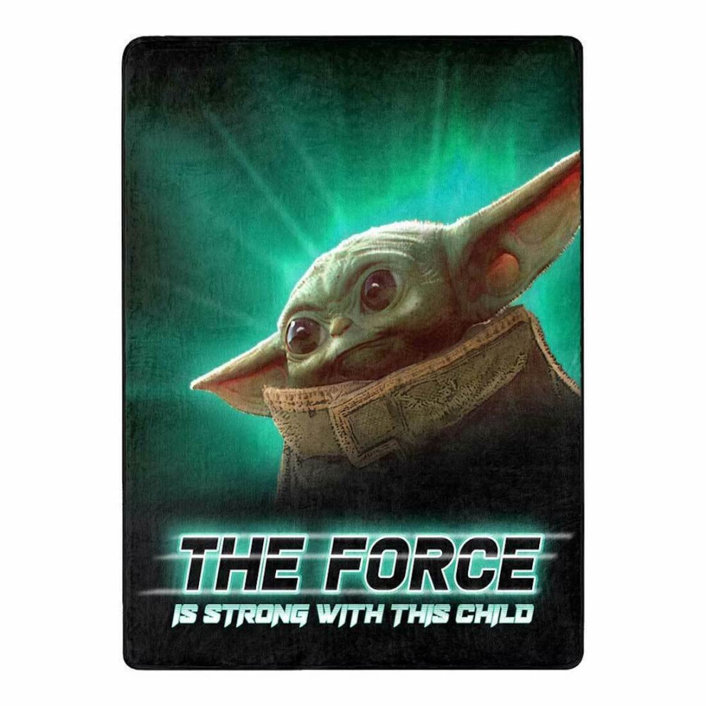 Couverture en soie au toucher The Child Star Wars Mandalorian Mystic Child 46 pouces x 60 pouces