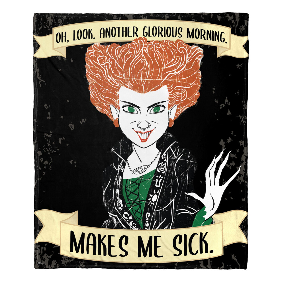 Coperta In Seta Effetto Seta Hocus Pocus Glorious Morning Aggretsuko Comics 50"""" X 60"""" (D0102HAR61U.)-image