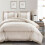 Lush Decor Comforter Farmhouse Stripe King Neutral 1