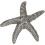 Atlas Homewares 142-P Knob de 2 Polegadas em Forma de Estrela do Mar, Peltre 3