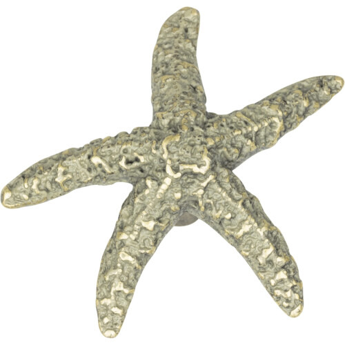 Atlas Homewares 142-P Knob de 2 Polegadas em Forma de Estrela do Mar, Peltre 1
