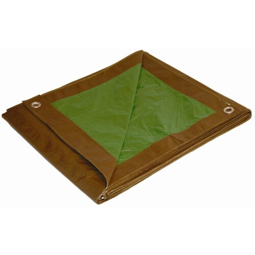 Tarp Dry Top 120301 Média Dureza, 20x30 Pés, Castanho/Verde