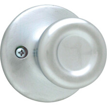 Knob de Porta Dummy Kwikset Tylo, Manípulo Lado Único para Armários, Portas Francesas e Despensa, Acabamento Cromado Satin