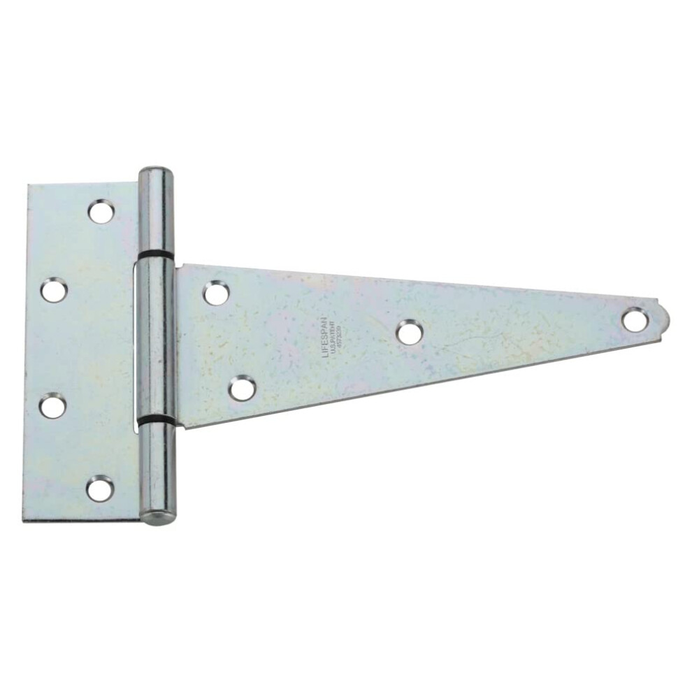 National Hardware N129-239 V286 Extra Heavy T Hinges In Zinc Plated 2 Pack 8 Inch 038613129238