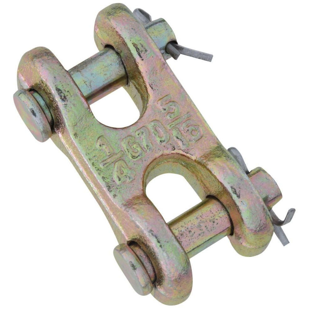 National Hardware N282-129 3255Bc Double Clevis Link In Yellow Chromate 038613282124