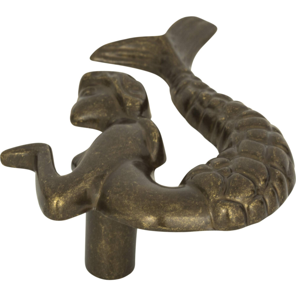 Photos - Furniture Hardware Atlas Homewares 190R-BB 2-1/2-Inch Mermaid Knob - Right Burnished Bronze