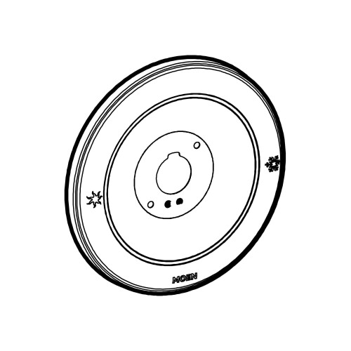 Moen 97577 Monticello Escutcheon til Moentrol Bruseventil Krom 1