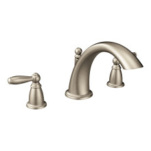 Moen Brantford Spazzoted Nickel Montaggio a due manici Monte Roman Tub Rubucet Taschet Kit Valve richiesto T933 miliardo