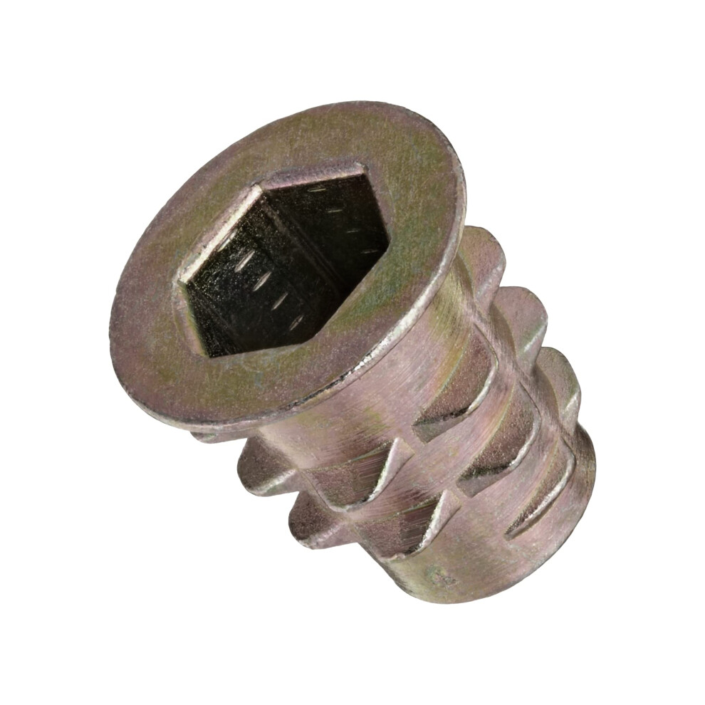 Photos - Other for Repair E-Z Lok Threaded Insert Zinc Hex-Flanged M6-1.0 Internal Threads 13mm Length  900610-13(Pack of 50)