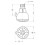 Pfister 015LC0C brusehoved-udskiftningsdele poleret krom 2