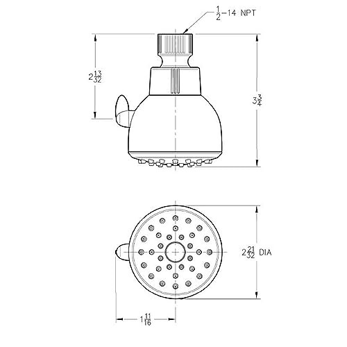 Pfister 015LC0C brusehoved-udskiftningsdele poleret krom 1