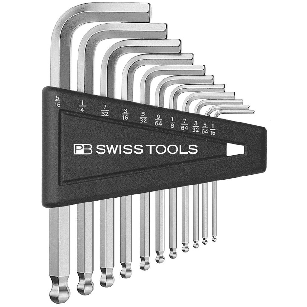 Pb Swiss Tools Pb 212Zh-12 Ballend Hex Set Sae 12 Pieces 7610733007325