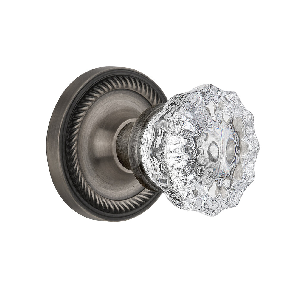 Rosace En Corde D'entrep T Nostalgique Avec Bouton De Porte En Cristal-image