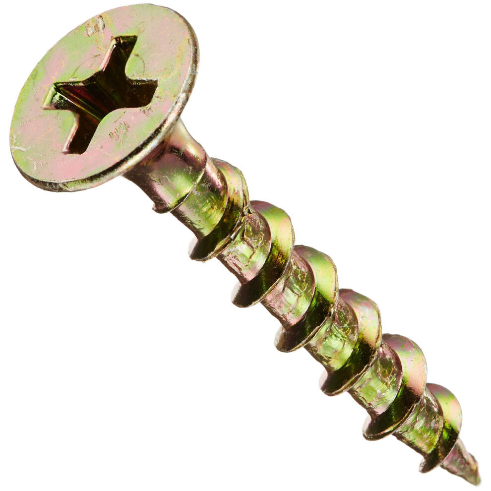 The Hillman Group 47670 6-Inch X 1-Inch All Purpose Wood Screw With Phillips Drive 1-Pound Yellow 008236560749