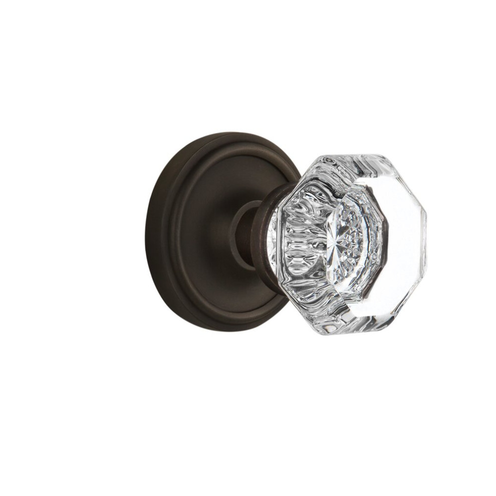 Nostalgic Warehouse Classic Rosette Waldorf Octagonal Round Door Knob 640697048376