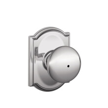 SCHLAGE F40 PLY 625 CAM Coleção Camelot Plymouth Privacy Knob, Cromo Brilhante