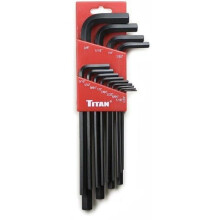 Conjunto de Chaves Hexagonais Longas SAE Titan 12718 - 13 Peças
