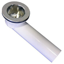 LASCO 03-5015 Bathtub Shoe With Strainer 1 1/2 Inch PVC Chrome Plated