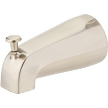 Beccuccio deviatore per vasca da bagno EZ-FLO da 5-3/8 pollici in zinco, tubo IPS da 1/2 pollice, nichel spazzolato 15080