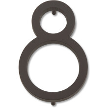 Atlas Homewares AVN8-O Número da Casa Avalon Moderno, Oito, Bronze Envelhecido