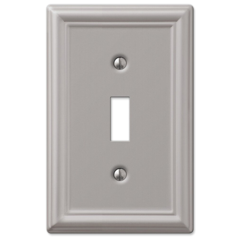 Photos - Other Electrical Equipment Amerelle 149TBN Chelsea Steel Single Toggle Wallplate Brushed Nickel