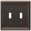 Amerelle 149TTDB Chelsea Wallplate 2 Toggle Aged Bronze 1