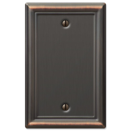 Amerelle 149BDB Chelsea Wallplate  1 Blank  Aged Bronze