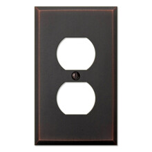 Amerelle 68DDB Manhattan Wallplate 1 Duplex Aged Bronze