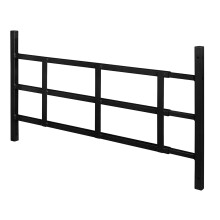 Segal 9179775 16 in, Aço Carbono, Preto, Grade Fixa 3-Barras para Janela, 15-1/4 in.H x 23-1/2 in-38 in.W