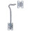 Hardware Essentials 851932 Gate Hook Latch with Plate Staples Zinc 5"""" 1