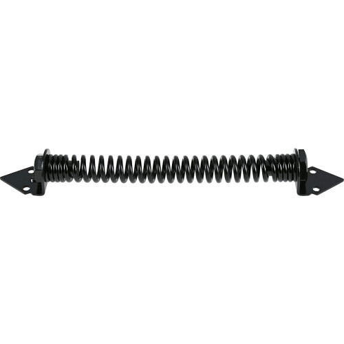 Hardware Essentials 851368 Hardware Essentials Black Self Closing Gate Spring 12in - Adjustable Tension 1