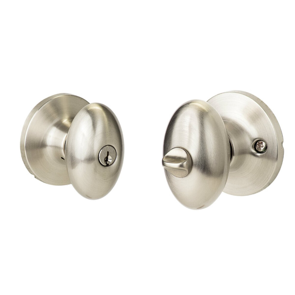 Photos - Door Handle Sure-Loc Hardware AR107 15 Arapaho Keyed Entry Knob Satin Nickel