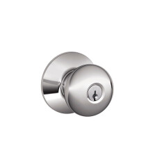 SCHLAGE F51A PLY 625 Fechadura de Entrada Chaveada Plymouth, Cromo Brilhante