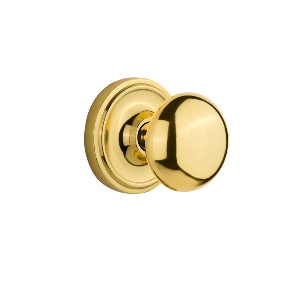Photos - Door Handle Nostalgic Warehouse Classic Rosette with New York Round Door Knob 716826