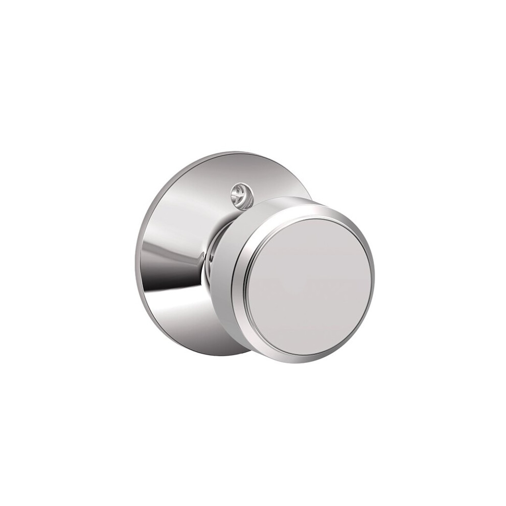 Photos - Door Handle Bowery Knob Non-Turning Lock Bright Chrome  F170BWE625(F170 BWE 625)