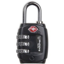 Bulldog Vaults TSA Lock bagagel?se med st?lskaft (1-Pack) sort