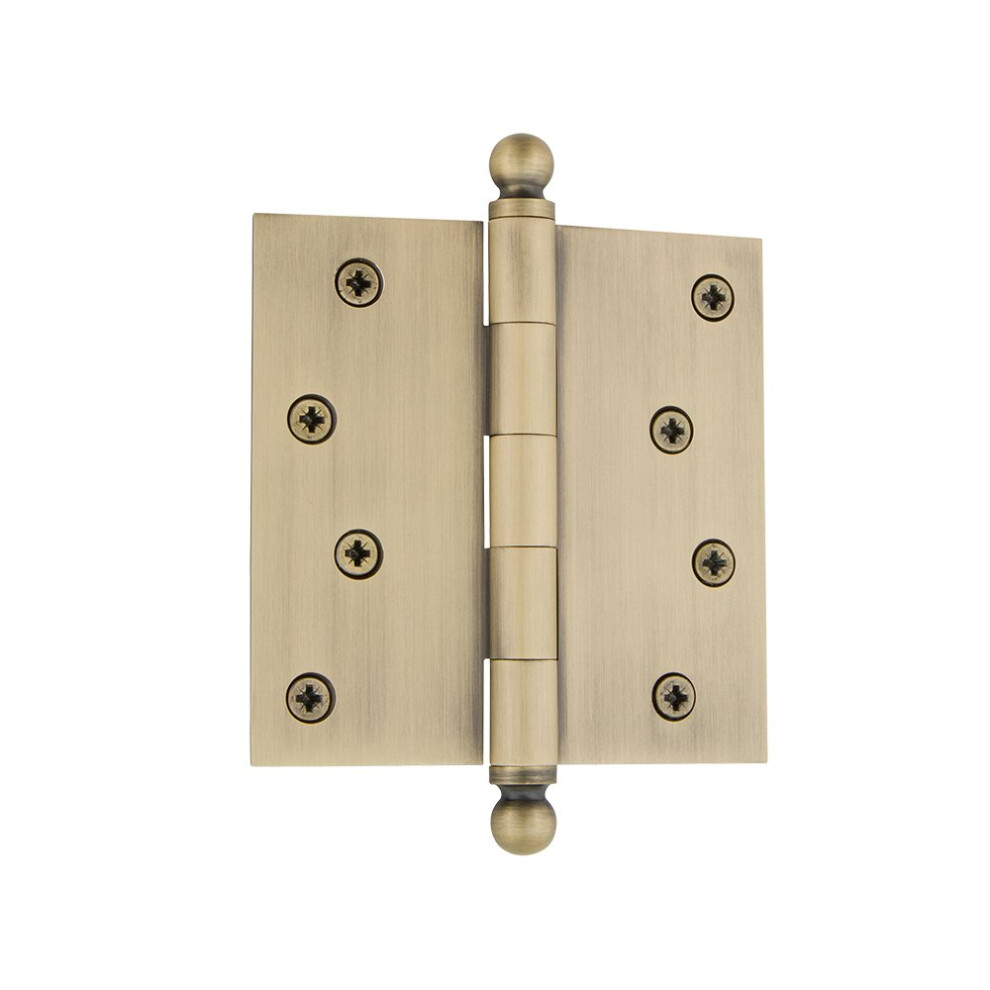 Photos - Other for Repair Grandeur Nostalgic Warehouse Ball-Tip Residential Door Hinge with Square Corners - Brass Classic Vintage Finish 809002
