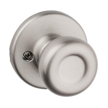 Kwikset Tylo Maçaneta Dummy para Porta, Manípulo Lado Único para Closets e Portas Francesas, Níquel Satinado