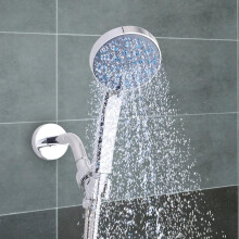 High Pressure Handheld Shower Head Briout 5-Settings Powerful Water Spray Shower Head against Low Pressure Water Flow with Stainless Hose and Adjusta