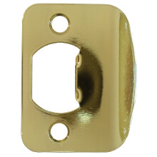 Pełna warga 1/4"""" Okrągła listwa dociskowa 2-1/4 cala 1-5/8"" Od środka do środka Polerowany mosiądz firmy Stone Harbor Hardware