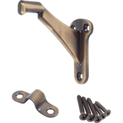 Stone Harbor Hardware Robuste Handlaufhalterung, Antikmessing 2