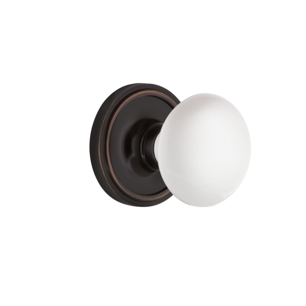 Photos - Door Handle Nostalgic Warehouse Classic Rosette White Porcelain Round Door Knob 701642