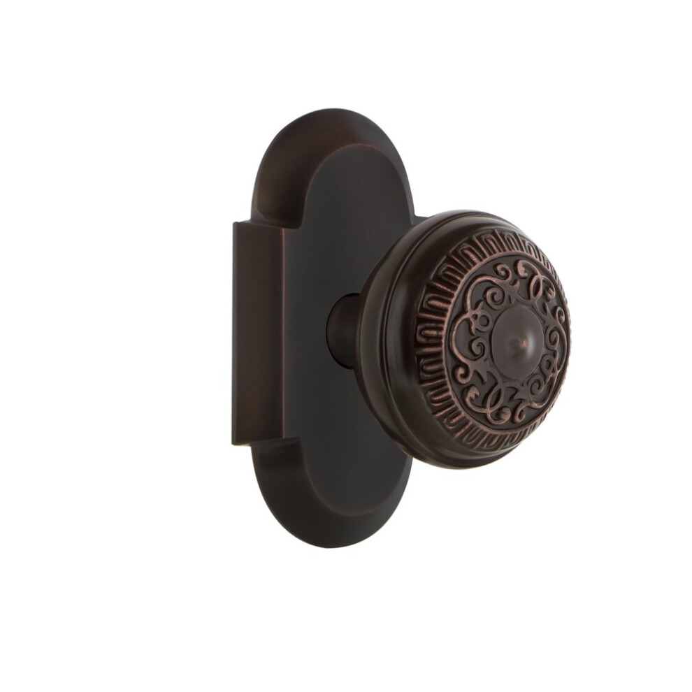 Nostalgic Warehouse Cottage Plate Single Dummy Egg & Dart Door Knob In Timeless Bronze 640697005058