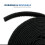 QualGear VR1-B-1-P-2PK Reusable Self Gripping Cable Tie Roll  Black - 2 Pack 2